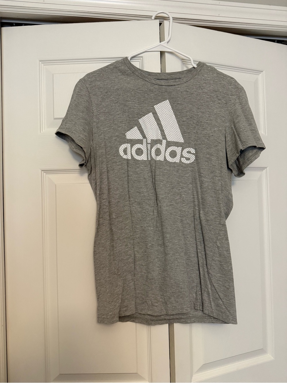 adidas Gray Short Sleeve Logo Tee